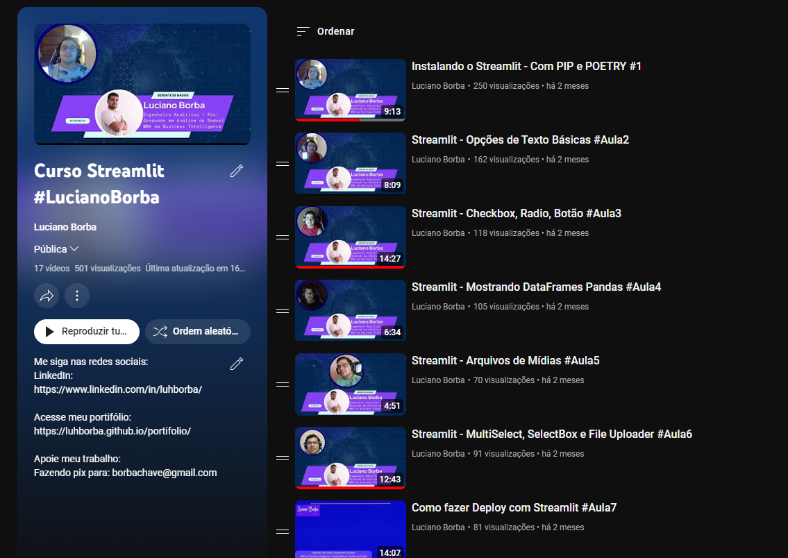 Playlist Streamlit